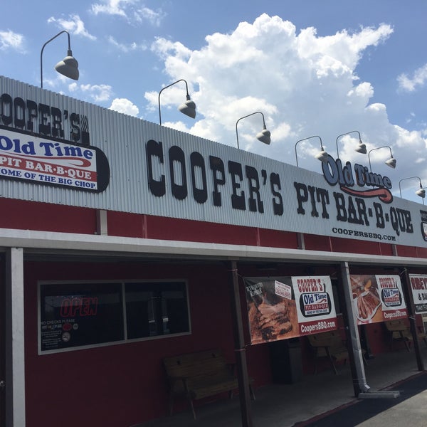 Photo taken at Cooper&#39;s Old Time Pit Bar-B-Que by Kern M. on 7/30/2017