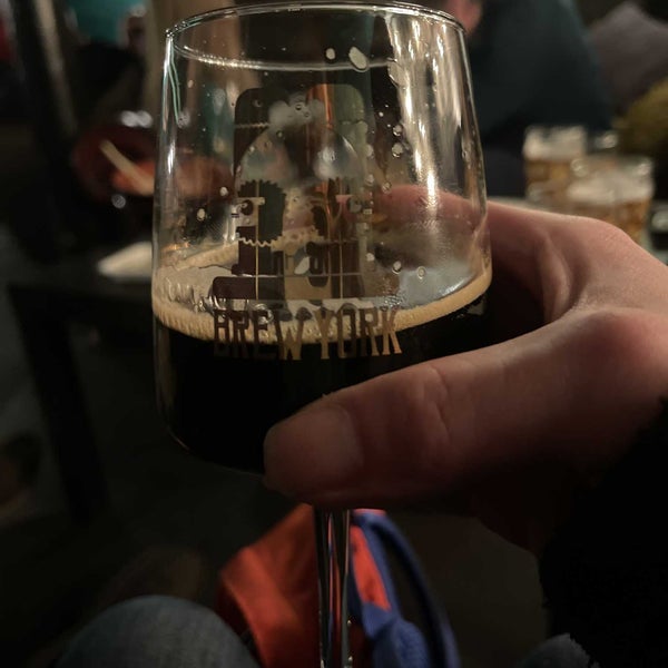Photo taken at Brew York Craft Brewery &amp; Tap Room by Katie t. on 1/20/2023