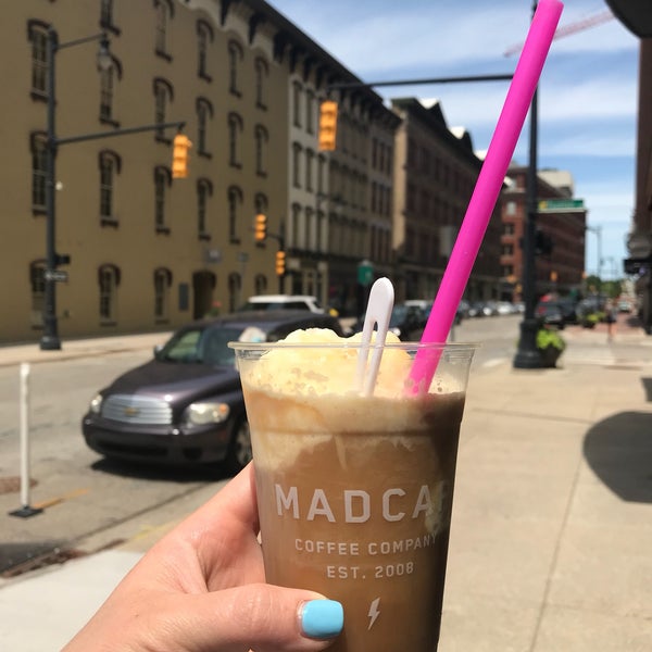 Photo taken at Madcap Coffee by Lydia V. on 6/14/2018