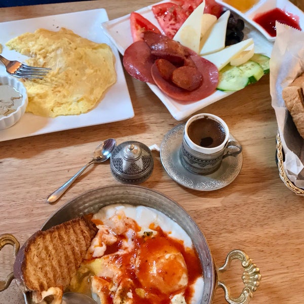 Sultan Platter and the egg dish with yogurt and butter sauce was sooo good!! Pleasant change to our usual breakfast staples and can't wait to do it again!! Yum!!!