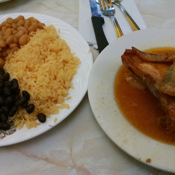Baked chicken with rice and beans