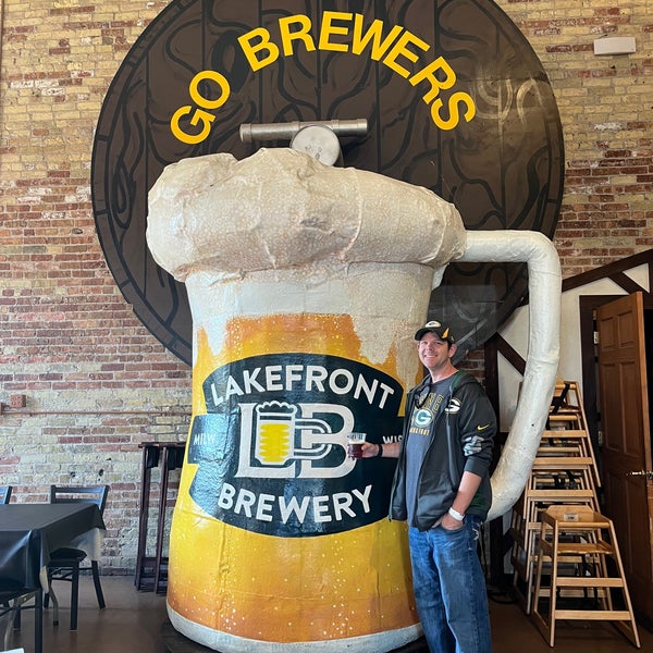 Photo taken at Lakefront Brewery by J_Stoz on 9/30/2022
