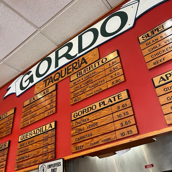 Gordo Taqueria Burrito Restaurant in Berkeley