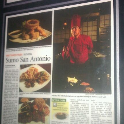 1/21/2012 tarihinde Lizette G.ziyaretçi tarafından Sumo Japanese Steakhouse'de çekilen fotoğraf