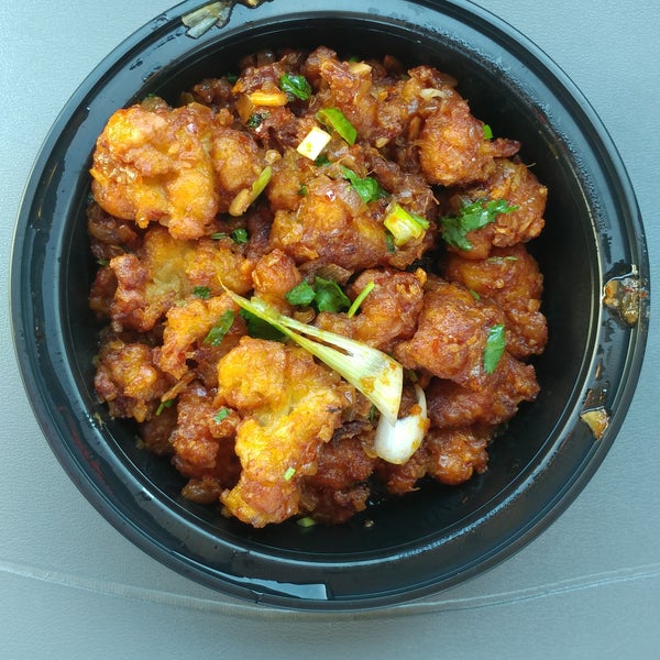 The Gobi Manchurian is wonderful. Battered and fried cauliflower with fresh ginger and garlic in a tangy Chinese sauce. Don't be turned off by it's small storefront; the food is wonderful.