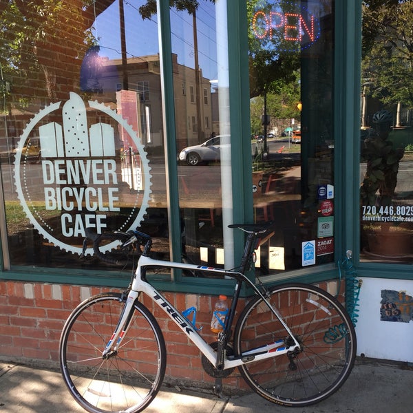 Photo taken at Denver Bicycle Cafe by Tim J. on 5/5/2017