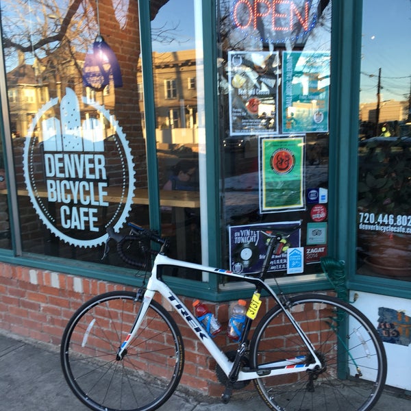 Photo taken at Denver Bicycle Cafe by Tim J. on 2/18/2018