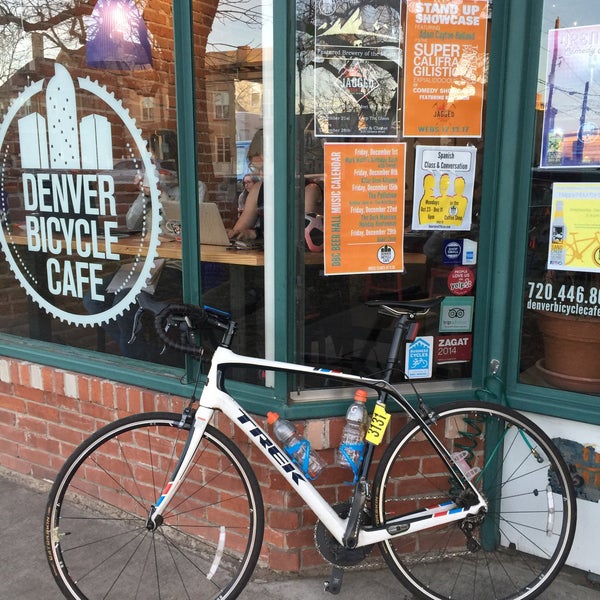 Photo taken at Denver Bicycle Cafe by Tim J. on 12/2/2017