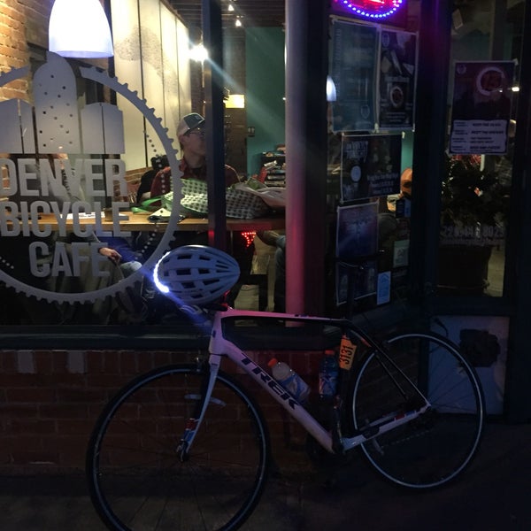 Photo taken at Denver Bicycle Cafe by Tim J. on 1/20/2018