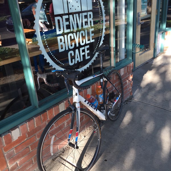 Photo taken at Denver Bicycle Cafe by Tim J. on 5/25/2017