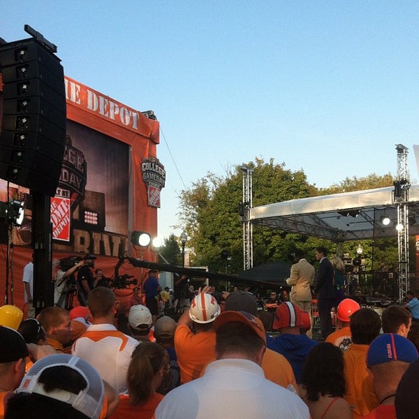 Photo taken at ESPN College GameDay by Chase C. on 9/15/2012