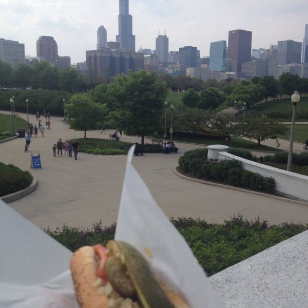 Photo taken at Kim &amp; Carlo&#39;s Chicago Style Hot Dogs by anastasia g. on 5/26/2014
