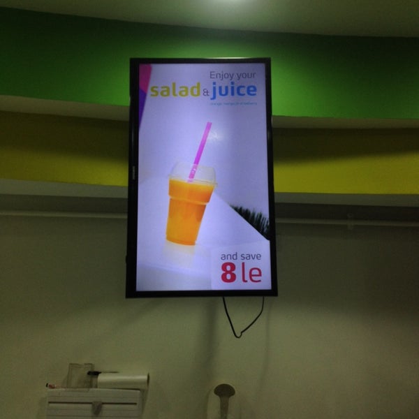 Try the juice offer for 5 LE with any salad instead of 13 LE