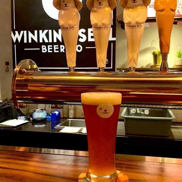 Photo taken at Winking Seal Beer Co. Taproom by Toshizumi on 1/9/2019