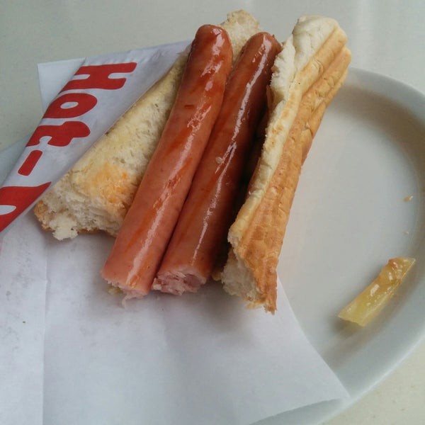 Worst hotdog I have ever eat!  Price: 33 UAH. Just two sausages, in addition cold.