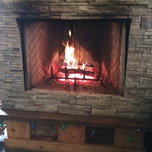 They have a fireplace!! So cozy and warm. Can't wait to try their backyard in the summer.