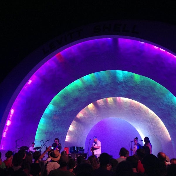 Photo taken at Levitt Shell by finnious f. on 5/24/2013