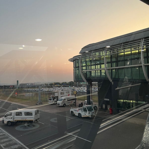 Photo taken at King Shaka International Airport (DUR) by Shahad A. on 7/19/2022