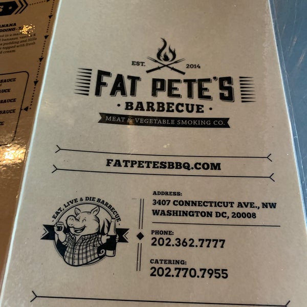 รูปภาพถ่ายที่ Fat Pete&#39;s Barbecue โดย Eric W. เมื่อ 10/19/2019