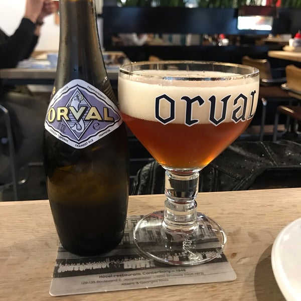 Ordered the steak and Orval beer. They were both delicious!