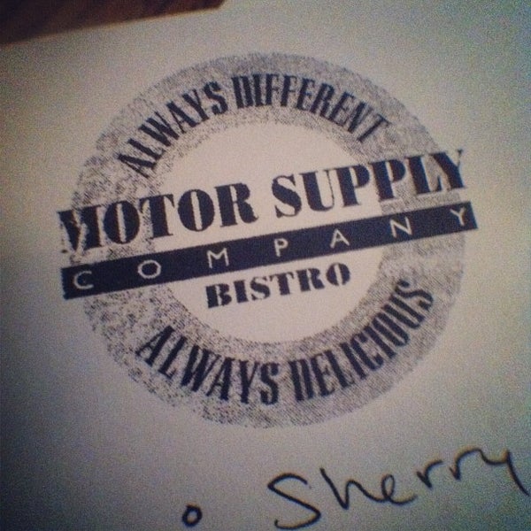 Photo taken at Motor Supply Co. Bistro by Summer P. on 4/27/2013