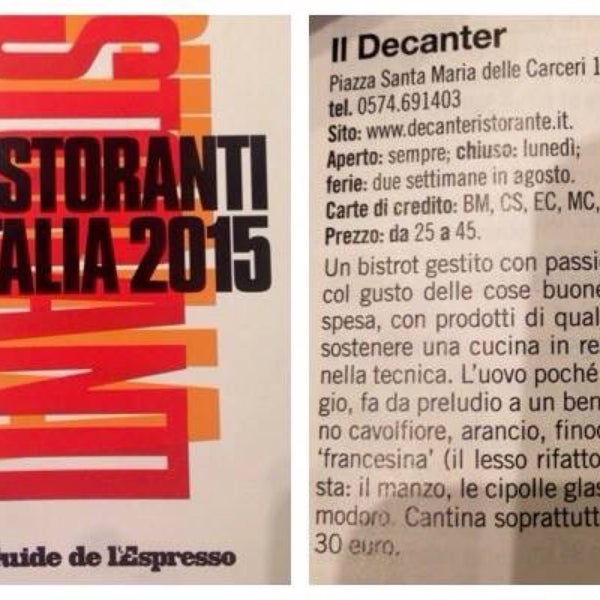 Foto scattata a Il decanter ristorante enoteca da IL Decanter I. il 12/4/2014