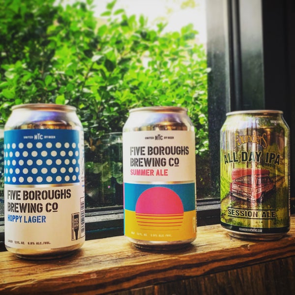 Five Boroughs Brewing Co. Summer Ale & Hoppy Lager, plus All Day IPA by Founders - Now Available in 12oz cans!