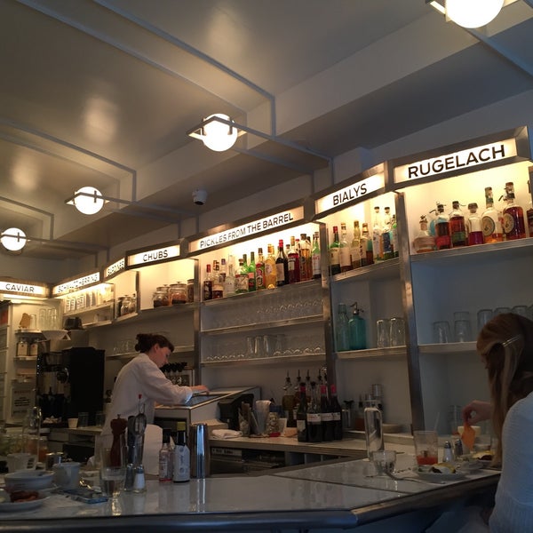 Photo taken at Russ &amp; Daughters Café by YOOHEE on 12/21/2014