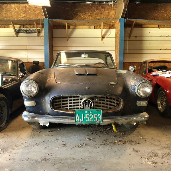 Coming soon...1962 Maserati 3500GTi Barn-Find with Matching Numbers and under the same ownership since 1967 #maserati #3500gti #gullwingmotorcars #nyc #italiansportscar #classiccarsforsale