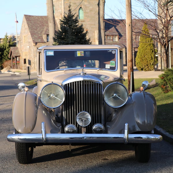 1936 Bentley 3.5 Litre Saloon: Coachwork by H.J. Mulliner at Gullwing Motor Call at 1-718-545-0500 Email at sales@gullwingmotorcars.com