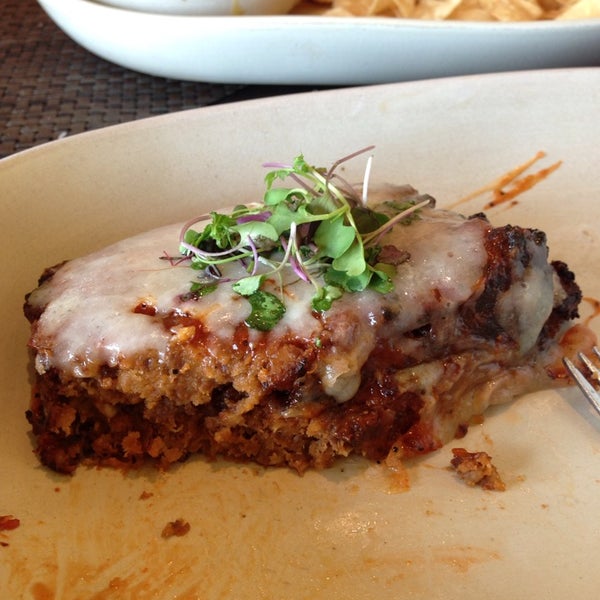 This is the bison meatloaf. If you like barbecue sauce, you'll love it.