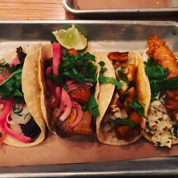 The pork belly taco is delicious but so is the carnitas, short rib and fish tacos :)