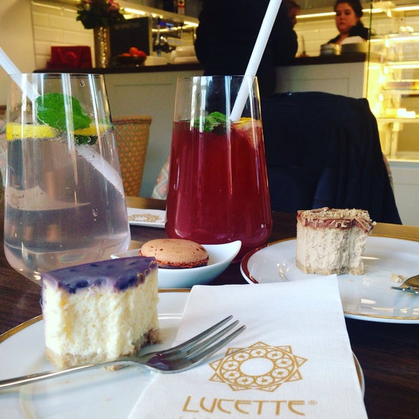 Photo taken at Lucette Patisserie by Ria K. on 2/14/2017