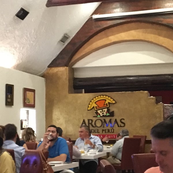 Photo taken at Aromas del Peru Restaurant by Ivan R. on 9/22/2018