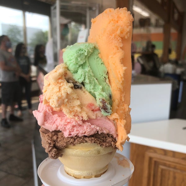 Photo taken at The Original Rainbow Cone by Andrew W. on 8/8/2020