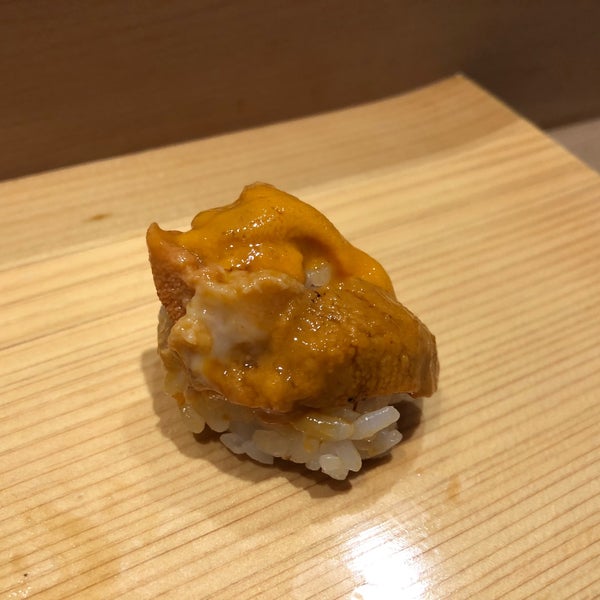 Photo taken at Sushi Bar Yasuda by Andrew W. on 7/14/2018