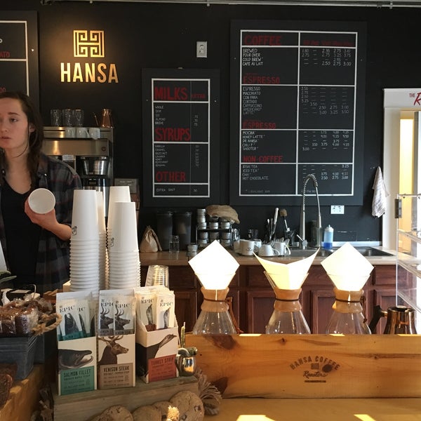 Photo taken at Hansa Coffee Roasters by Andrew W. on 11/4/2017