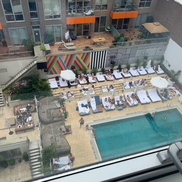Photo taken at McCarren Hotel &amp; Pool by Lea L. on 6/15/2019