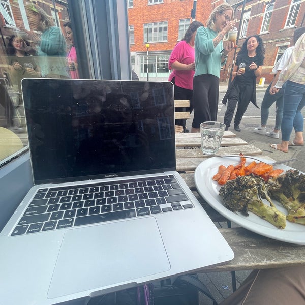 Salads, wifi, coffee. And outdoor seating.