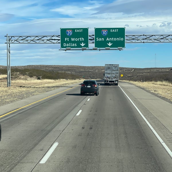 Driving Directions To Interstate 20 I-10 & I-20 - Intersection In Fort Davis