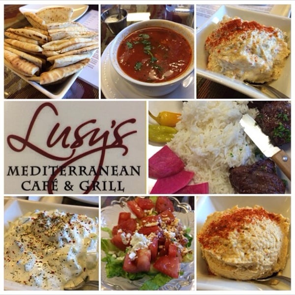 Снимок сделан в lusy&#39;s Mediterranean Cafe and Grill пользователем John S. 3/19/2014