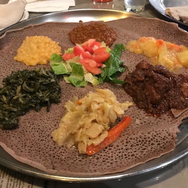 Photo taken at Ethiopian Diamond Restaurant &amp; Bar by Bill D. on 1/23/2018