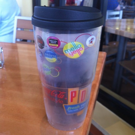 Check your money mailer coupons and you might find the coupon for the free tumbler with combo purchase. Lifetime refills $1!!