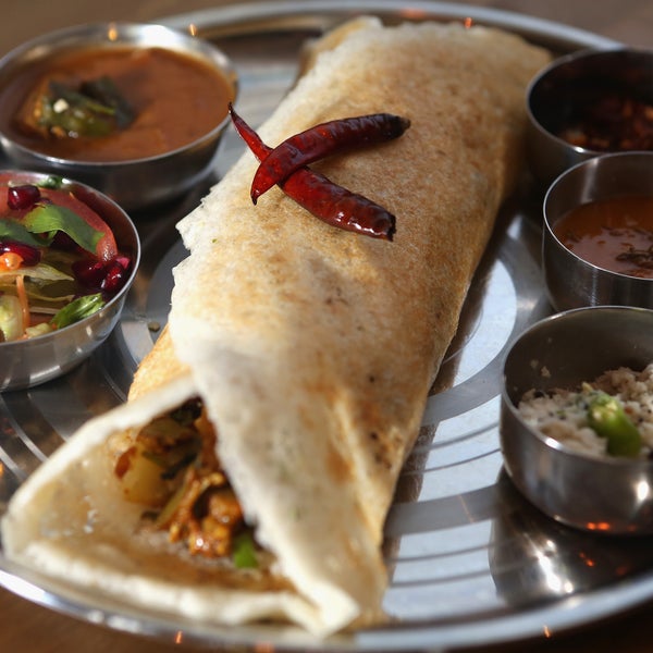 Hungry? Stop by for a masala dosa and a refreshing frozen margarita!