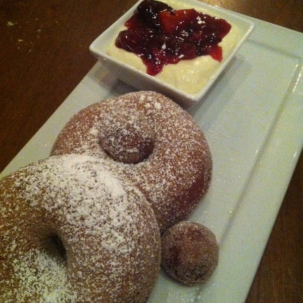 Save room for dessert and try the cinnamon doughnuts!