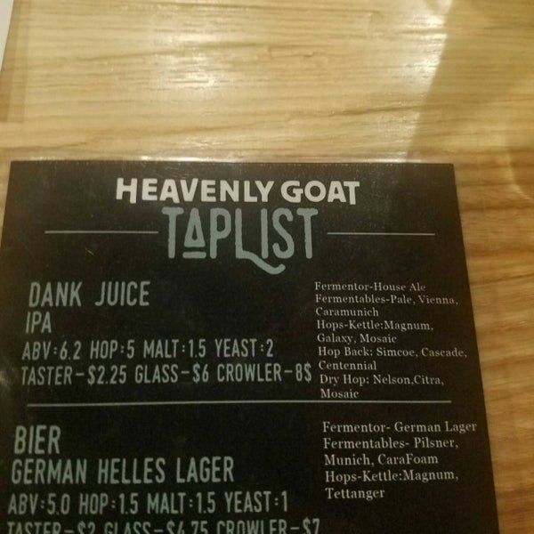 Photo taken at Heavenly Goat Brewing Company by Rob H. on 12/16/2017