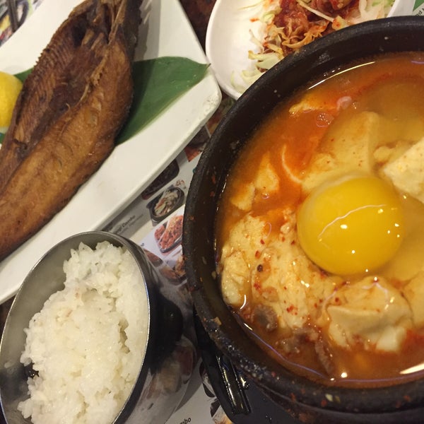 Photo taken at BCD Tofu House by Alice C. on 1/3/2016