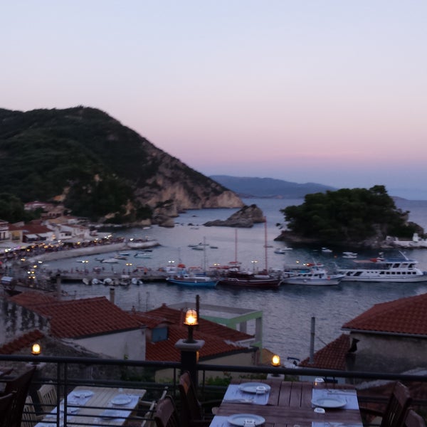 Excellent food and deserts, great house wine, best view in Parga...
