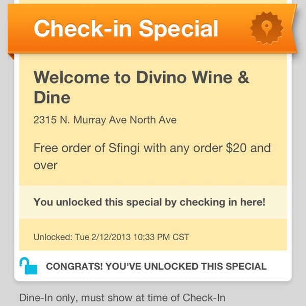 รูปภาพถ่ายที่ Divino Wine &amp; Dine โดย Steph Y. เมื่อ 2/13/2013