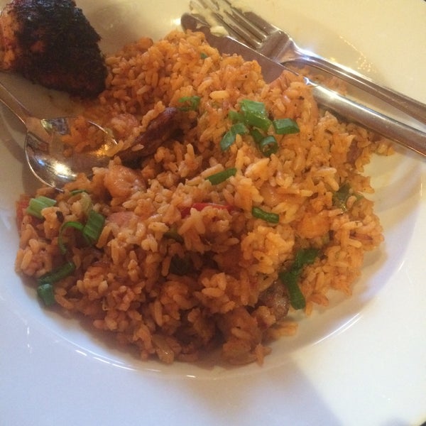 This is an amazing quality restaurant, we got the blackened chicken, and the jumbalaya, and both we're beyond explanation. I started eating the jumbalaya before the picture, so there was more.